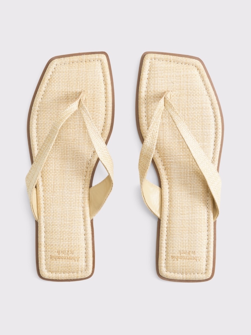 A&F Raffia Thong Sandal